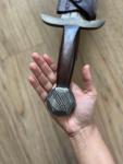 Custom Viking Sword - Handmade Damascus Steel with Sheath