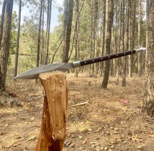 Custom Viking Spear with Carbon Steel Blade 30