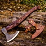 Custom Viking Axe with Sheath for Throwing