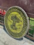 Viking Battle-Ready Wooden Round Shield