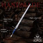 High Carbon Steel Viking Sword with Scabbard