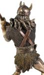 Viking Norse Warrior Battle Axe Bronze Statue