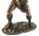 Viking Norse Warrior Battle Axe Bronze Statue