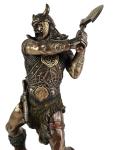 Viking Norse Warrior Battle Axe Bronze Statue