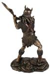 Viking Norse Warrior Battle Axe Bronze Statue