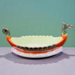Viking Boat Trinket Dish from Porsgrund Norway