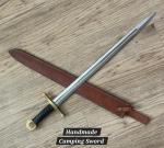 Custom Viking Sword with Leather Sheath - Perfect Gift