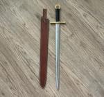 Custom Viking Sword with Leather Sheath - Perfect Gift