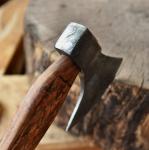 Viking Axe with Braided Wood Handle and Sheath