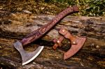 Viking Throwing Axe with Sheath - Carbon Steel