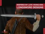 Viking Longsword with Satin Stainless Steel Blade