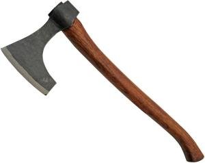 Viking Bearded Axe with Brown Wood Handle