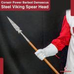 Damascus Steel Viking Throwing Spearhead