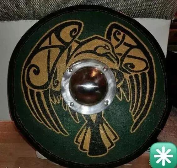 Valhalla Viking Battle Ready Wooden Shield