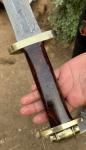 Custom 31" Damascus Steel Viking Hunting Sword