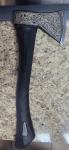 Viking Themed Laser Engraved 14in Hatchet with Sheath
