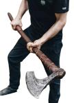 Viking Two-Handed Berserker Battle Axe with Sheath
