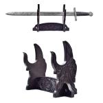 Norse Viking Sword and Axe Display Stand
