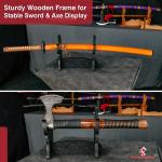 Norse Viking Sword and Axe Display Stand