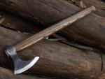 Handmade Viking Tomahawk Axe with Leather Sheath