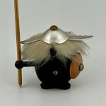 1960s Danish Viking Mini Figure with Spear & Shield