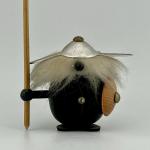 1960s Danish Viking Mini Figure with Spear & Shield