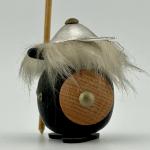 1960s Danish Viking Mini Figure with Spear & Shield