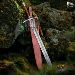 Damascus Steel Viking Sword - Battle Ready Edge