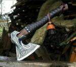 Rosewood Viking Axe with Carbon Steel Blade