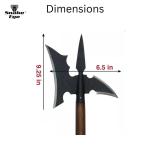 Triple Edge Viking Halberd Axe - Hand Forged