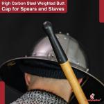 Hand Forged Viking Spangenhelm Steel Throwing Spear Cap