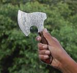 Viking Mini Damascus Steel Hatchet Axe