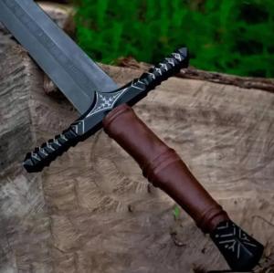 Battle-Ready Hand Forged Viking Sword with Scabbard