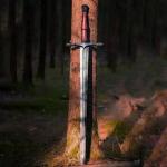 Battle-Ready Hand Forged Viking Sword with Scabbard
