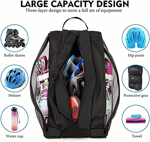 FOUUA Roller Skate Bag with Adjustable Shoulder Strap