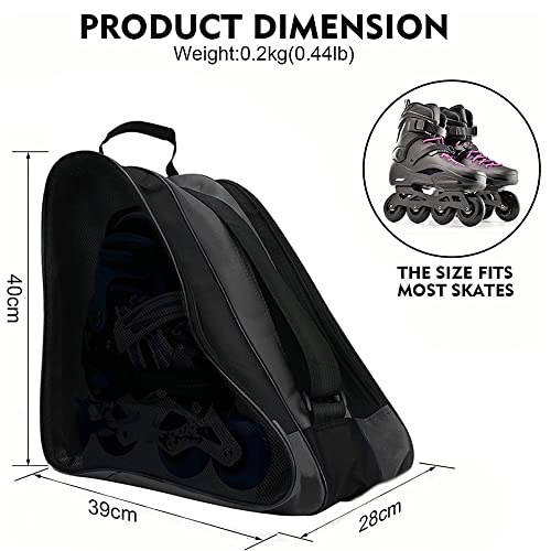 FOUUA Roller Skate Bag with Adjustable Shoulder Strap