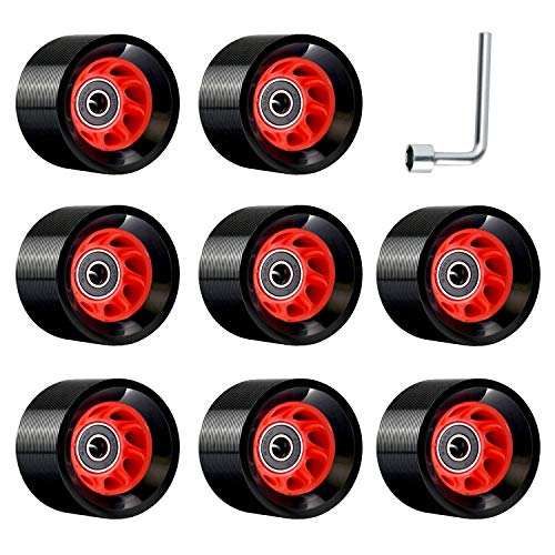 TOBWOLF 8 Pack 58mm x 39mm, 95A Quad Skate Wheels
