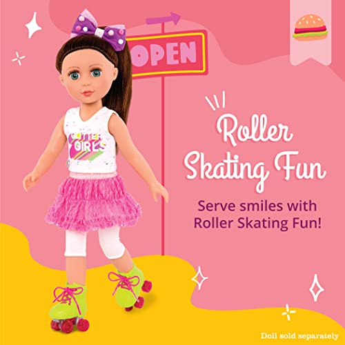 Deluxe Doll Outfit with Roller Skates - Glitter Girls
