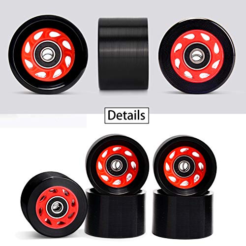 TOBWOLF 8 Pack 58mm x 39mm, 95A Quad Skate Wheels