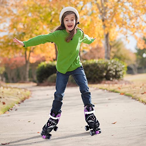 Adjustable Kids Roller Skates with Light up Wheels for Girls and Boys