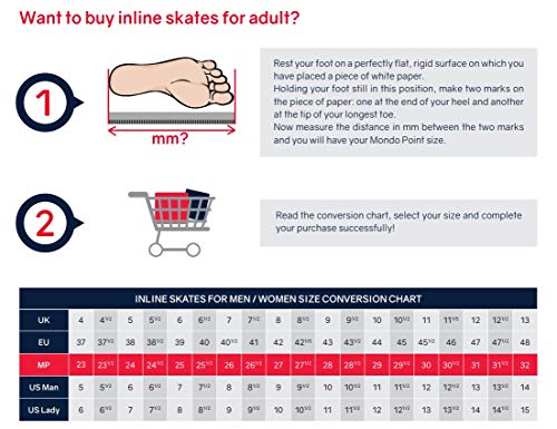 FILA Houdini PRO Inline Skate - Black/White, Size 11