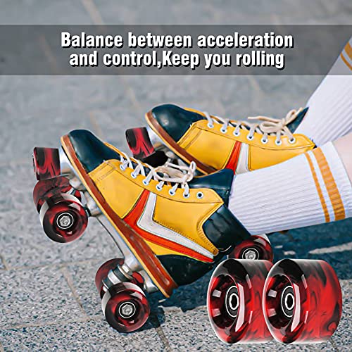 Nezylaf 8 Pack Quad Roller Skate Wheels