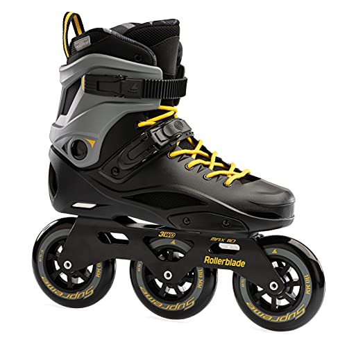 RB 110 Inline Skates, Black/Yellow, Professional Roller Skating