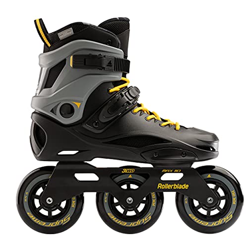 RB 110 Inline Skates, Black/Yellow, Professional Roller Skating
