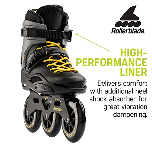 RB 110 Inline Skates, Black/Yellow, Professional Roller Skating