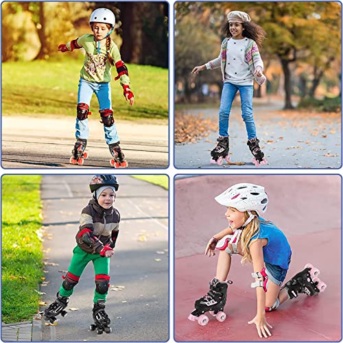 Adjustable Light-Up Quad Skates for Boys & Girls