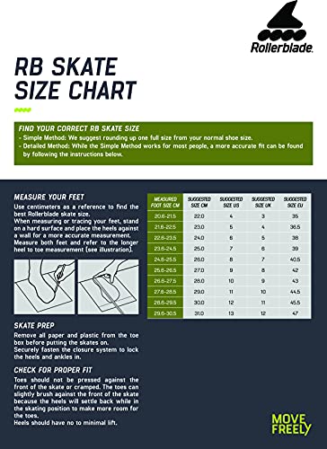 RB 110 Inline Skates, Black/Yellow, Professional Roller Skating