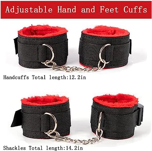Kinky Restraints Set: BDSM Furniture, Handcuffs, Hoodies (8P)