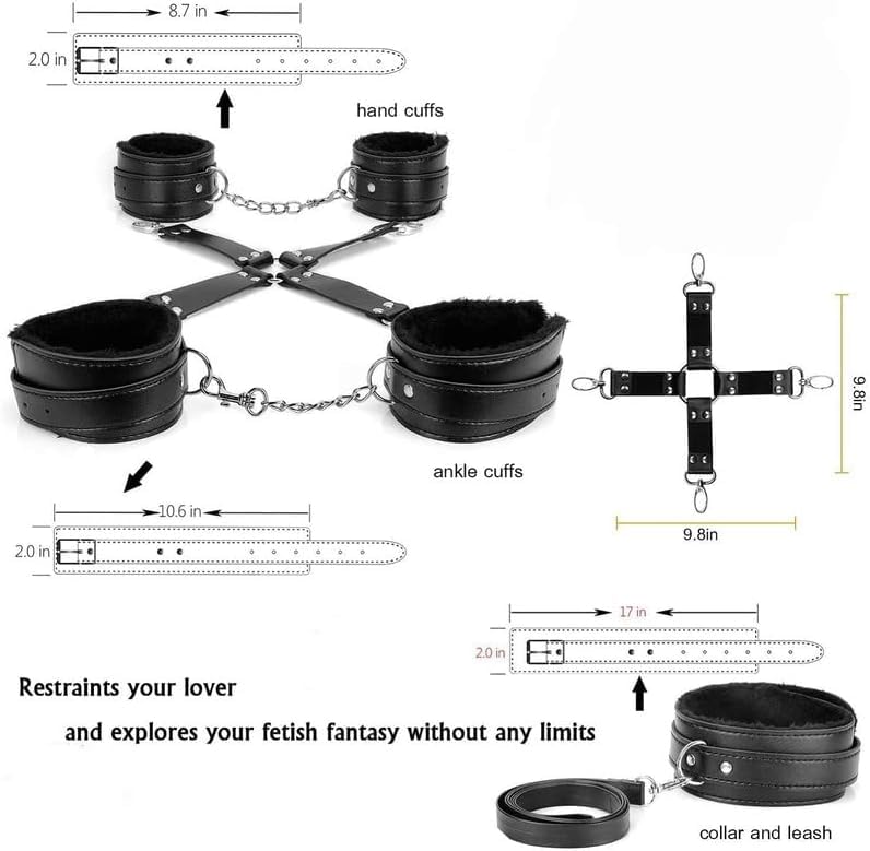 Adult Couples Restraint Sex Kit - Erotic Bedroom Toys