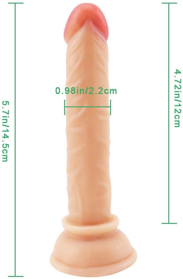 Realistic Silicone Dildo for Satisfying Stimulation - 5.7 Inch